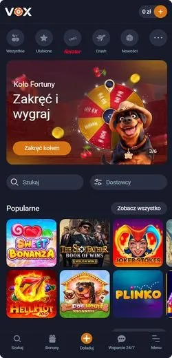 Vox Casino Zrzut ekranu 3